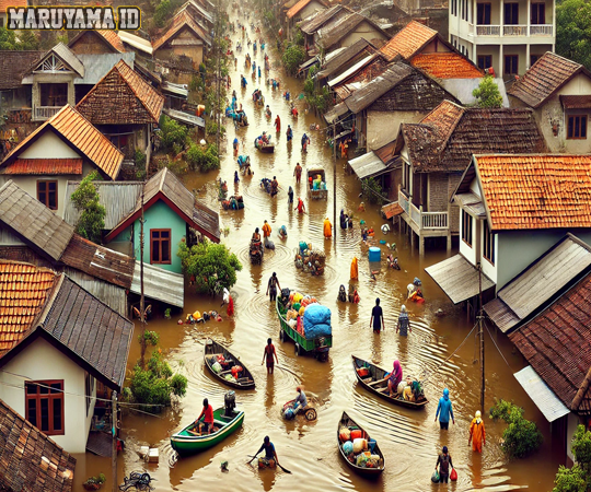 Wilayah Ditangerang Terendam Banjir