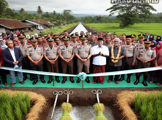 Kapolri Resmikan Saluran Irigasi