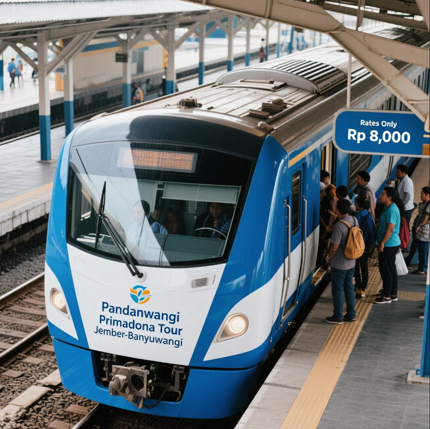 KA Pandanwangi Primadona Wisata Jember-Banyuwangi, Tarif Cuma Rp 8.000