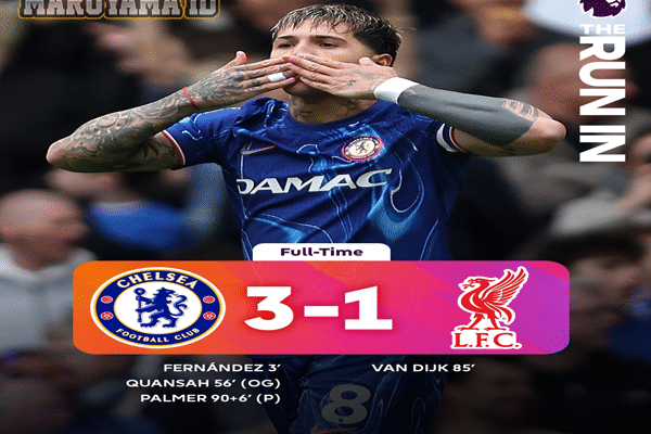 Hasil Chelsea Vs Liverpool