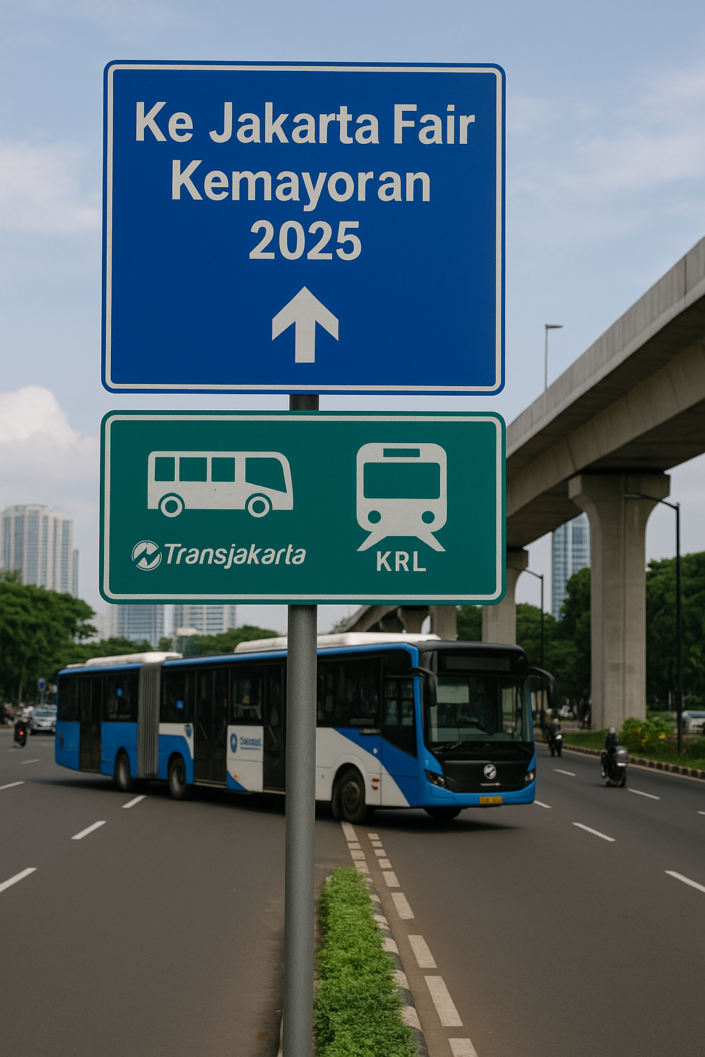 Ke Jakarta Fair Kemayoran 2025 Naik Kendaraan Umum, Cek di Sini Infonya