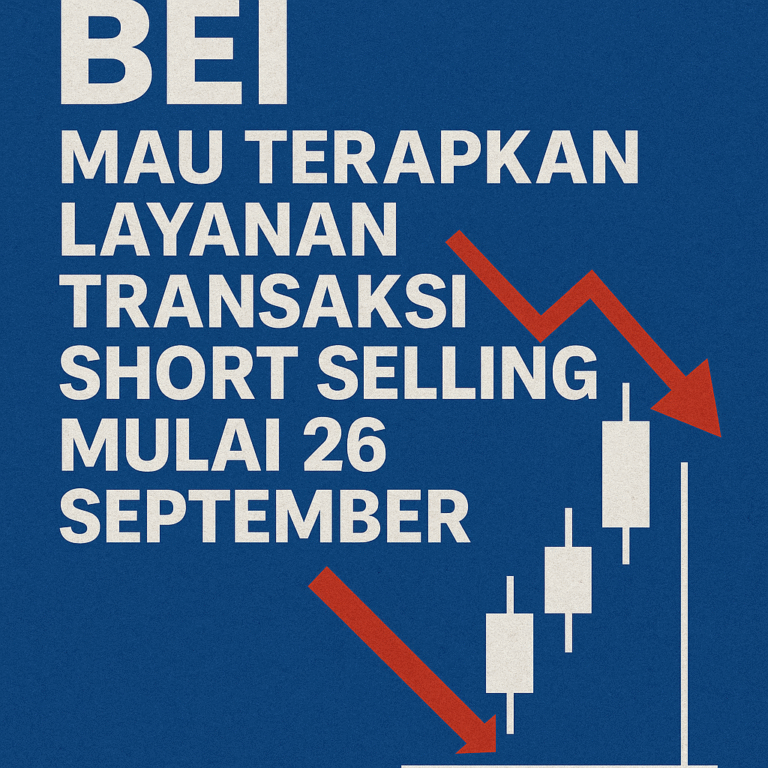 BEI Mau Terapkan Layanan Transaksi Short Selling Mulai 26 September