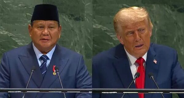 Trump Memuji dengan Canda, Prabowo Gebrak Podium di Sidang PBB